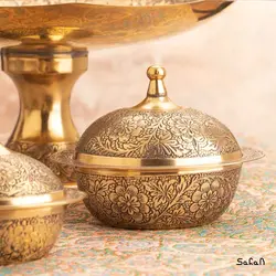 ست پذیرایی برنجی طلایی کد 167