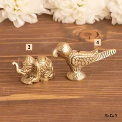 عود سوز برنجی طلایی مدل حیوانات