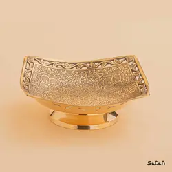 شیرینی خوری برنجی آنتیک مدل پوما