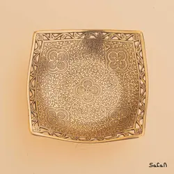 شیرینی خوری برنجی آنتیک مدل پوما