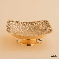 شیرینی خوری برنجی آنتیک مدل پوما