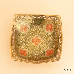 شیرینی خوری برنجی آنتیک مدل پوما