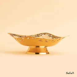 شیرینی خوری برنجی آنتیک مدل پوما