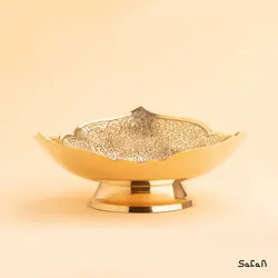 شیرینی خوری برنجی میناکاری مدل لرد سایز 1