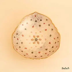 شیرینی خوری برنجی میناکاری مدل لرد سایز 1