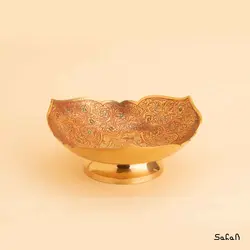 شیرینی خوری برنجی میناکاری مدل لرد سایز 1