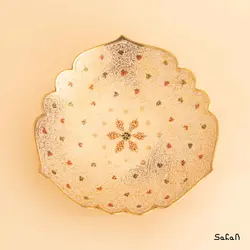 شیرینی خوری برنجی میناکاری مدل لرد سایز 3