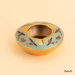 زیر سیگاری برنجی میناکاری مدل ساینا