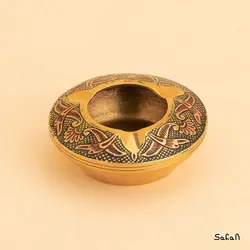 زیر سیگاری برنجی میناکاری مدل ساینا