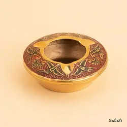 زیر سیگاری برنجی میناکاری مدل ساینا