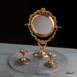 ست پذیرایی برنجی طلایی کد 059