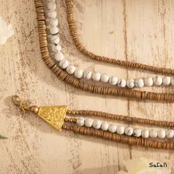 ست گردنبند و دستبند مثلثی