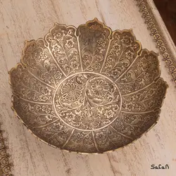 ست پذیرایی برنجی طلایی کد 012