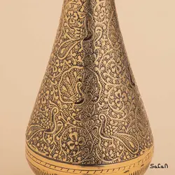 گلدان برنجی آنتیک مدل پیاژه سایز 2