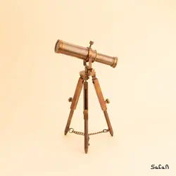 دوربین تک چشمی تلسکوپی برنجی برنزی پایه دار