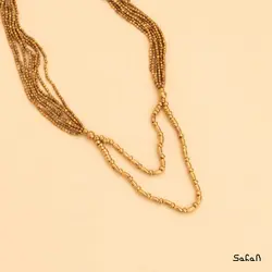 گردنبند هندی منجوق برنجی