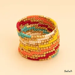 دستبند رنگی منجوق هندی