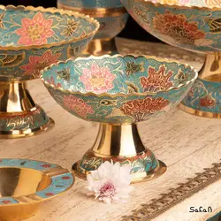 ست پذیرایی برنجی میناکاری کد 206