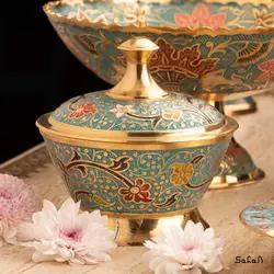 ست پذیرایی برنجی میناکاری کد 206