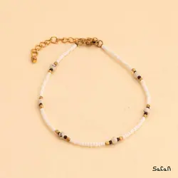 پابند منجوق یاسمن رنگی