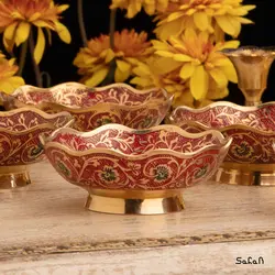 ست هفت سین برنجی میناکاری کد 093