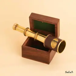 دوربین تک چشمی تلسکوپی برنجی طلایی