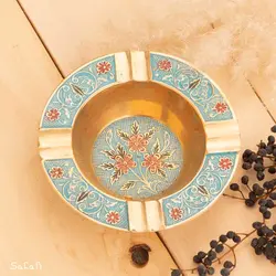 زیر سیگاری برنجی میناکاری