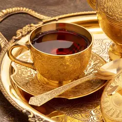 ست پذیرایی برنجی طلایی کد 325