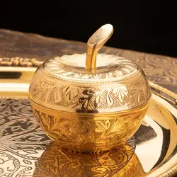 ست پذیرایی برنجی طلایی کد 325