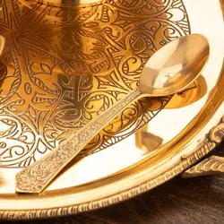 ست پذیرایی برنجی طلایی کد 325