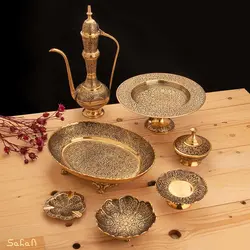 ست پذیرایی برنجی آنتیک کد 329