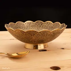 ست آجیل خوری برنجی آنتیک کد 330