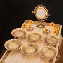 ست هفت سین برنجی آنتیک کد 1214