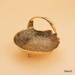 اردورخوری برنجی طلایی مدل قو خفته