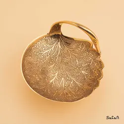 اردورخوری برنجی طلایی مدل قو خفته