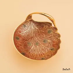 اردورخوری برنجی طلایی مدل قو خفته