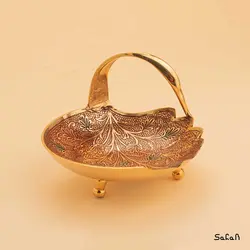 اردورخوری برنجی طلایی مدل قو خفته