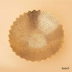 میوه خوری برنجی طلایی هندی کنگره