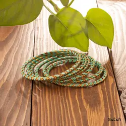 النگو هندی طلایی نخی