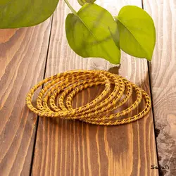 النگو هندی طلایی نخی