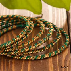 النگو هندی طلایی نخی