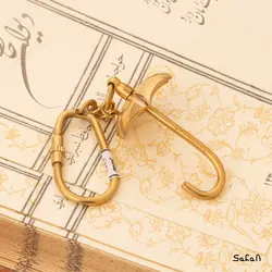جاکلیدی برنجی هندی طلایی چتر