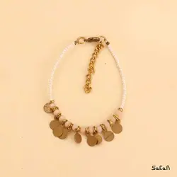 دستبند برنجی هندی پولکی