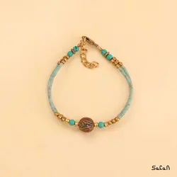 دستبند هندی فیروزه