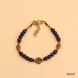 دستبند هندی سنگی رنگی