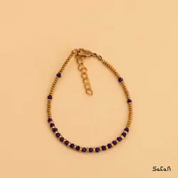 دستبند هندی برنجی منجوقی