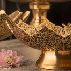 ست پذیرایی برنجی آنتیک کد 348