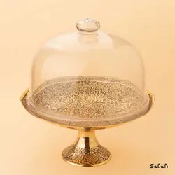 کیک خوری برنجی هندی پایه دار