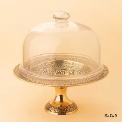 کیک خوری برنجی هندی پایه دار