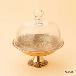 کیک خوری برنجی هندی پایه دار